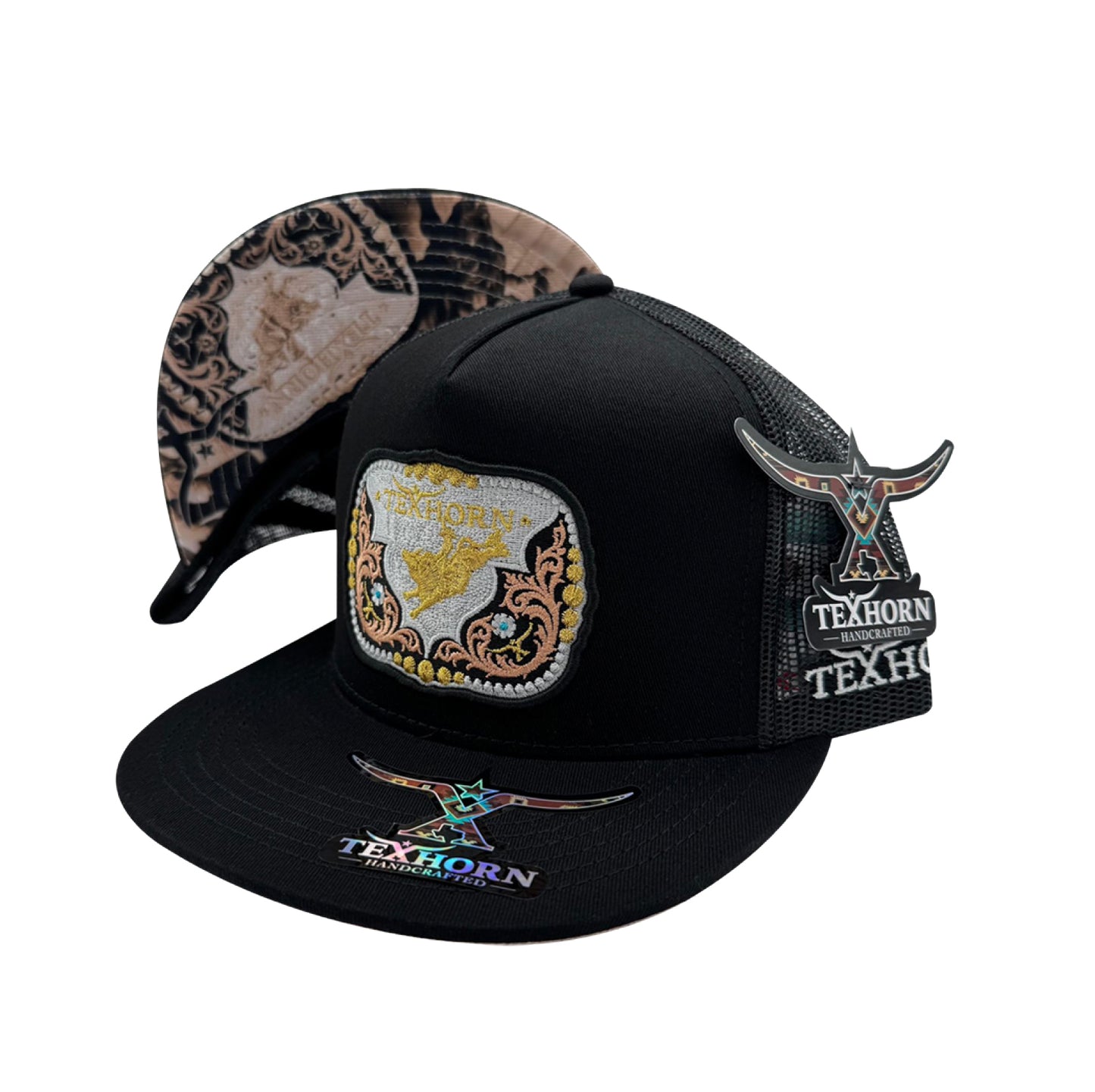 TEXHORN BUCKLE BLACK